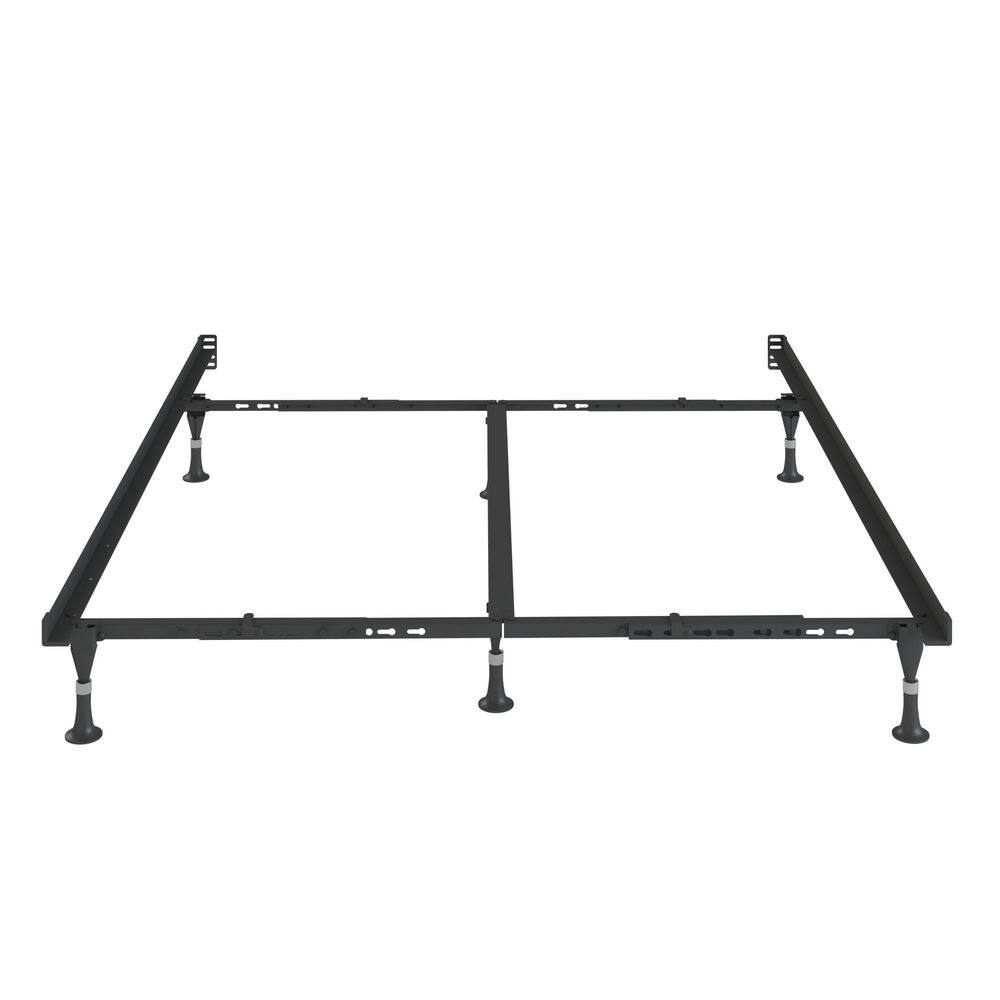 King Size Metal Lev-R-Lock Adjustable Bed Frame with Headboard