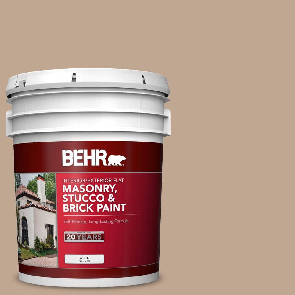 5 gal. #MS-23 Sequoia Flat Interior/Exterior Masonry, Stucco and Brick Pain