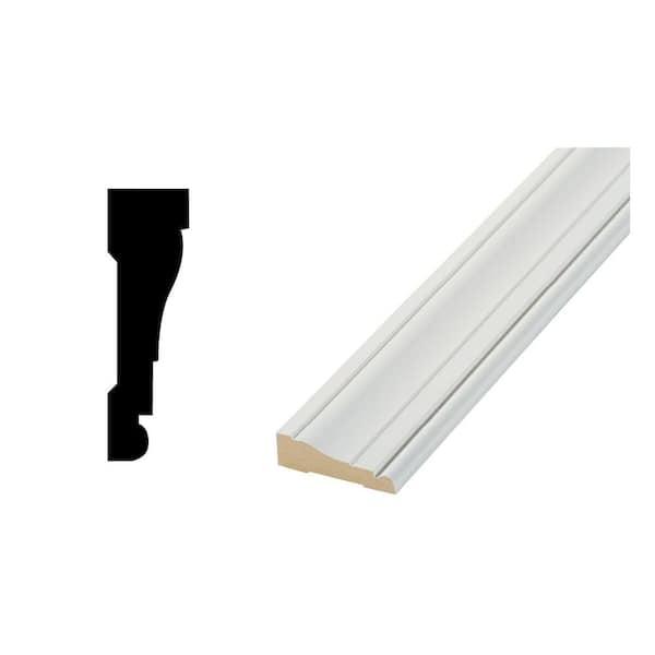 Woodgrain Millwork LWM 376 - 19/32 in. x 2-1/4 in. Primed MDF Door and Window Casing Moulding