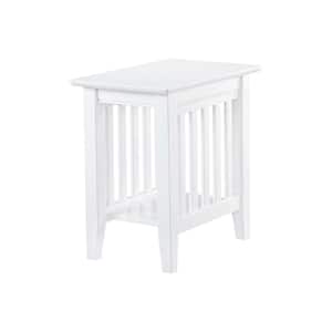 Mission White Chair Side Table