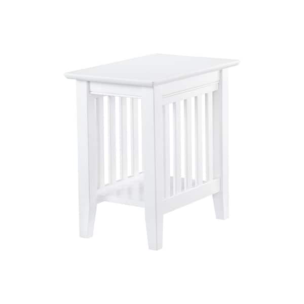 AFI Mission White Chair Side Table