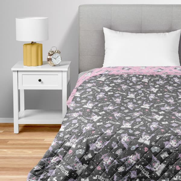 Kuromi Fortune Teller Quilted Multicolor Throw Blanket 60 x 80 in.