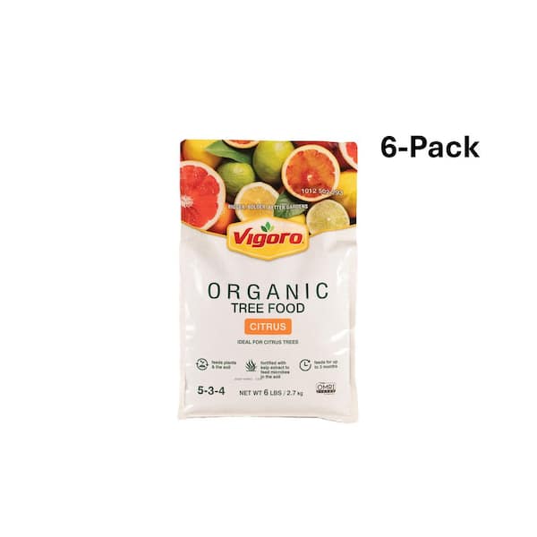 6 lb. Organic Citrus Dry Plant Food Fertilizer 5-3-4 (6-Pack)