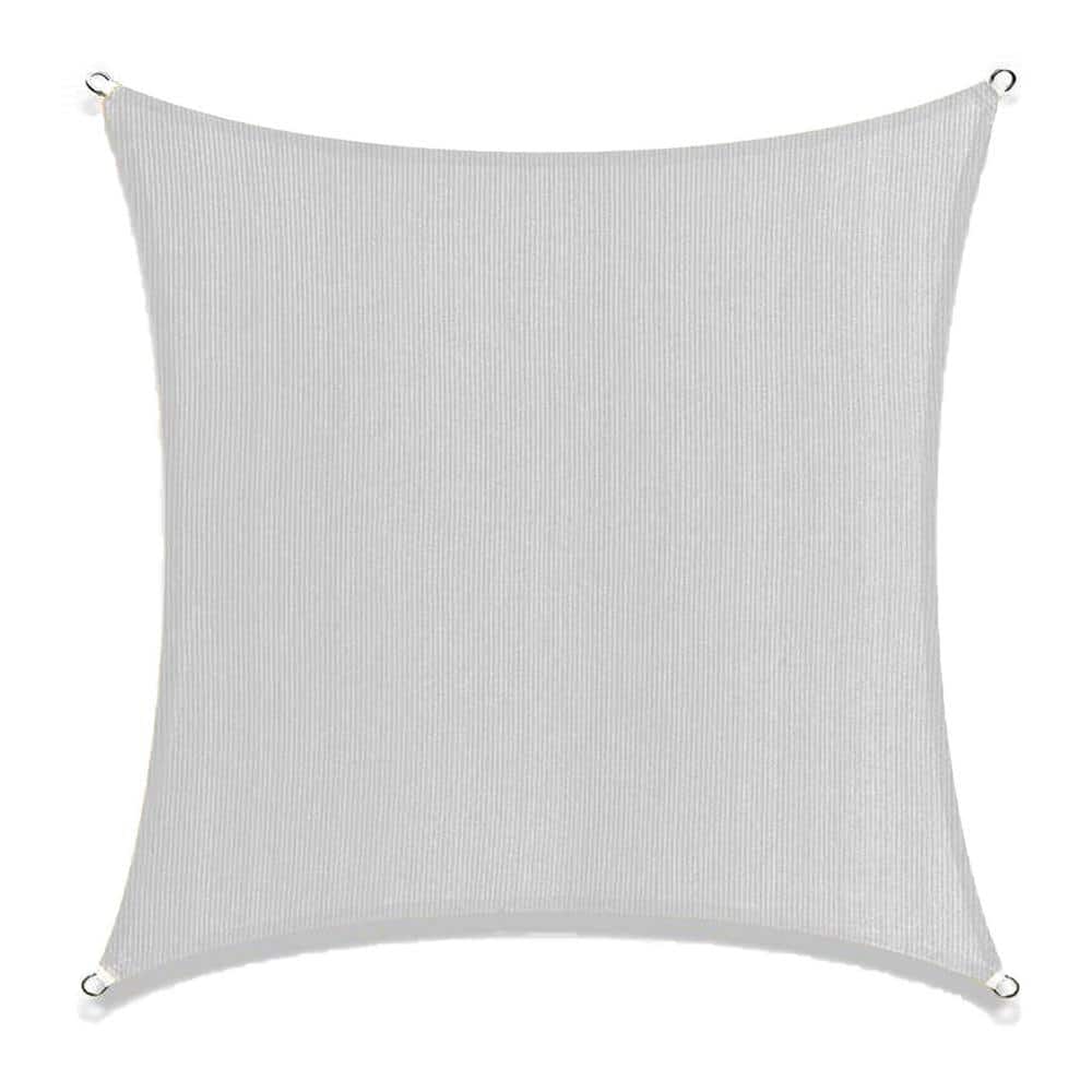 Sunshade Sail Canopy 10 ft. x 10 ft. Grey Square Awning UV Block for Outdoo