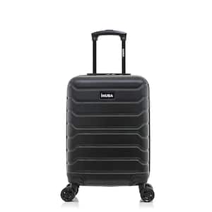 VERAGE 14 in. Black Spinner Carry On Underseat Luggage with USB Port,  Softside Small Suitcase, Compact GM17016-10SW-14-Black - The Home Depot