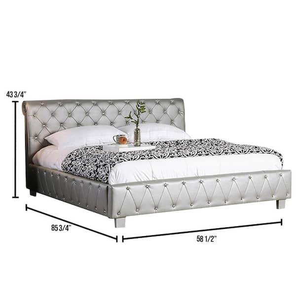 William's Home Furnishing Juilliard Silver Full Size Bed