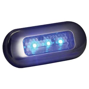 LED Oblong Courtesy Lights - Blue