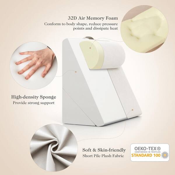 the pillows 3点セット Gymax 3 PCS Bed Wedge Pillow Set Adjustable Incline Pillow w