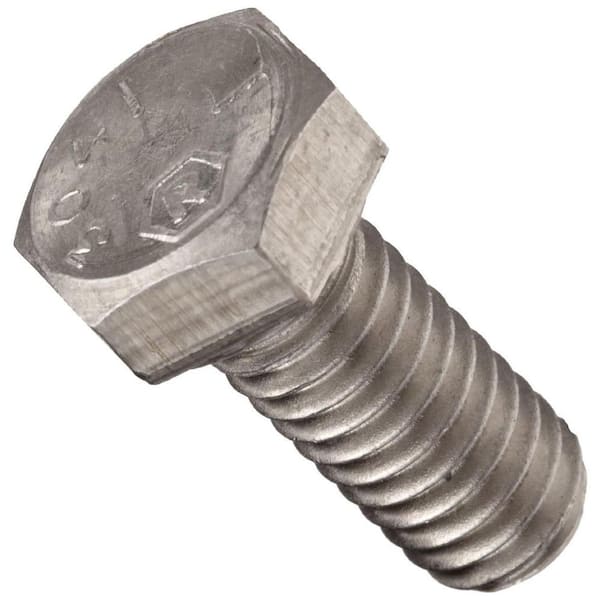 Robtec 1/4 in. x 1 in. Stainless Steel Hex Bolts (8-Pack)