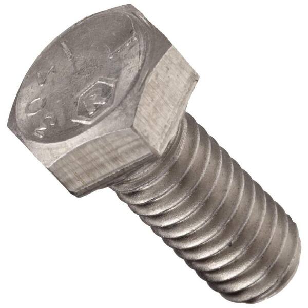 Robtec 3/8 in. x 2 in. Stainless Steel Hex Bolts (8-Pack)