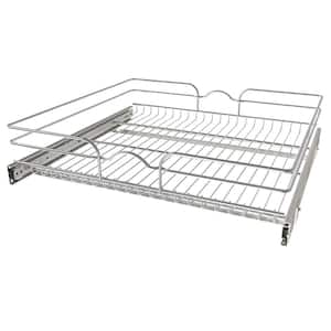 Rev-A-Shelf 36 Pull Down Heavy Duty Shelf Organizer for Tall  Kitchen/Bathroom Cabinets, Dual Tier Wall Mounted Pantry Storage, Chrome,  5PD-36CRN : Home & Kitchen