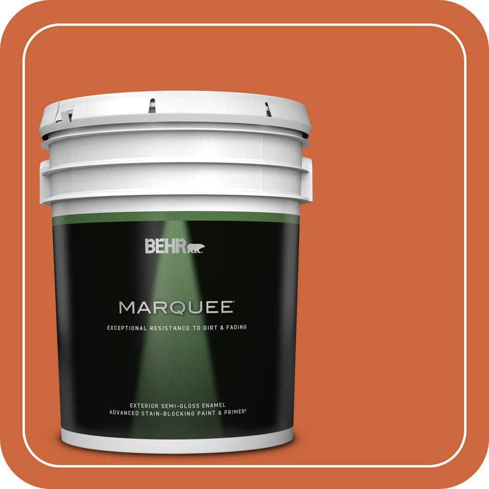 5 gal. #S-H-250 Pumpkin Patch Semi-Gloss Enamel Exterior Paint & Primer price history on PriceWatchPro
