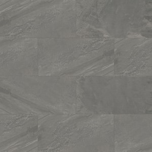 Yardan Graphite 24 in. x 48 in. Matte Porcelain Stone Look Floor and Wall Tile (15.32 sq. ft./Case)
