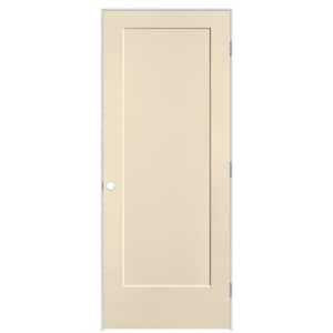 32 in. x 80 in. 1-Panel Lincoln Park Left-Hand Hollow Core Golden Hay Molded Composite Single Prehung Interior Door