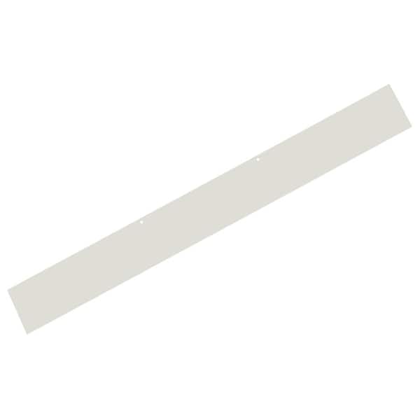 Classic Series BR-3 51.1875 in. x 6 in. x 1046 in. White Powder Coated Steel Extension for Cellar Door