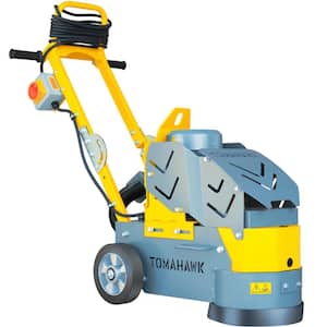 Tomahawk 11 Amp Corded 10 Inch Electric Floor Grinder Sander Polisher with Diamond Grinding Disc Plate