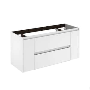 Ambra 120 Base 47 in. W x 17.6 in. D x 21.8 in. H Bath Vanity Cabinet without Top in Matte White