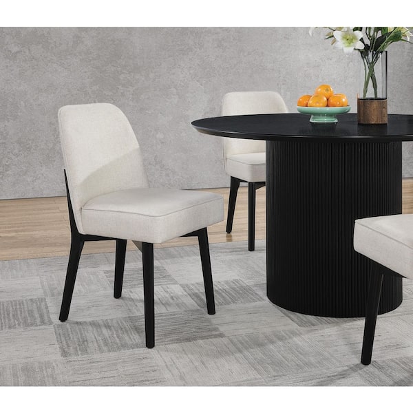 OSP Home Furnishings Jada Dining Chair 2-Pack in Linen Fabric with