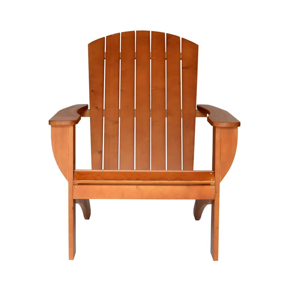 RSI Red Wood Cedar Extra Wide Adirondack Chair with BuiltIn Bottle Opener and Matching Folding