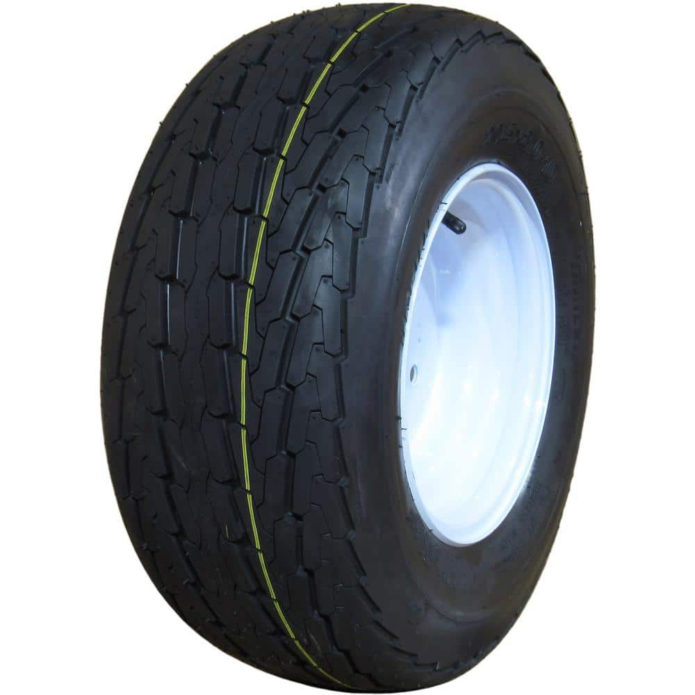 HiRun Trailer Tire Assembly, 20.5X8.0010,4Hole, Load Range C ASB1044