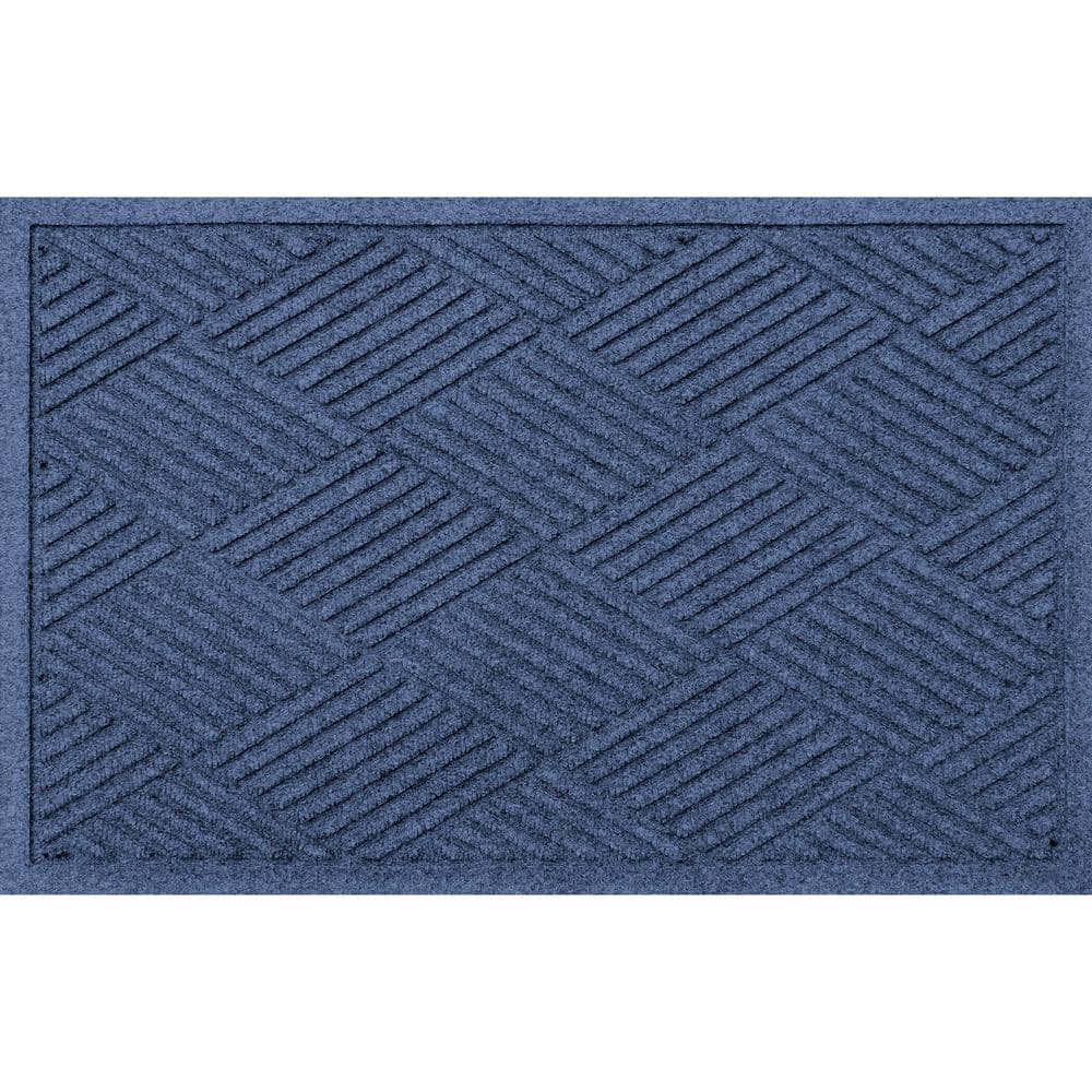 Waterhog Diamonds 23 in. x 35 in. PET Polyester Indoor Outdoor Door Mat Nav