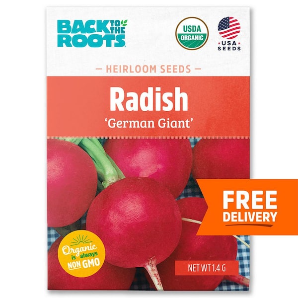 Back to the Roots Organic German Giant Radish Seed (1-Pack)