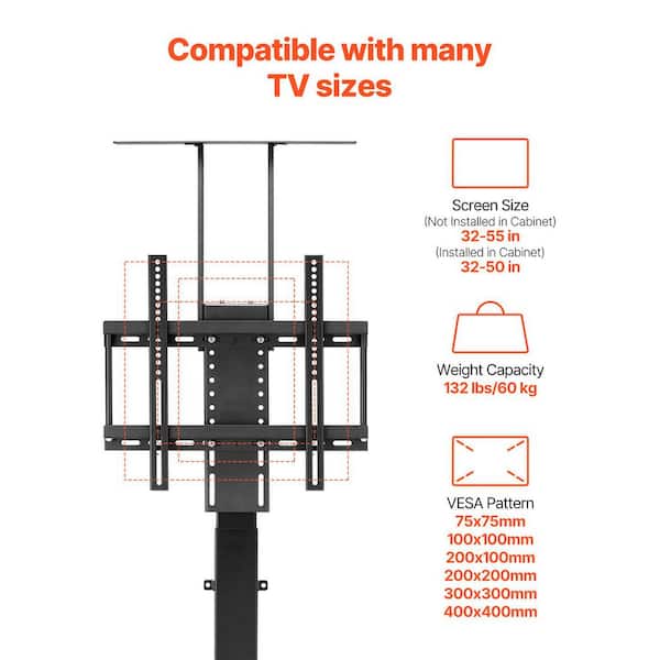 VIVO Motorized TV Stand for 32 to 48 inch Screens, Vertical