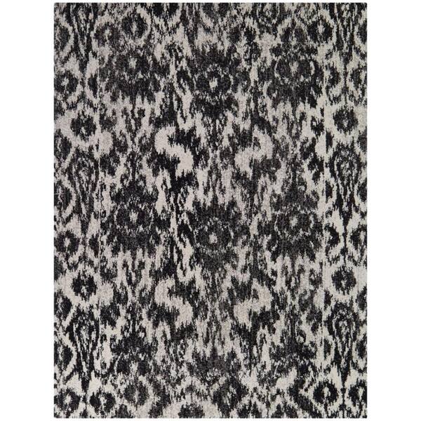 BALTA Carrasco Charcoal 5 ft. x 7 ft. Ikat Area Rug