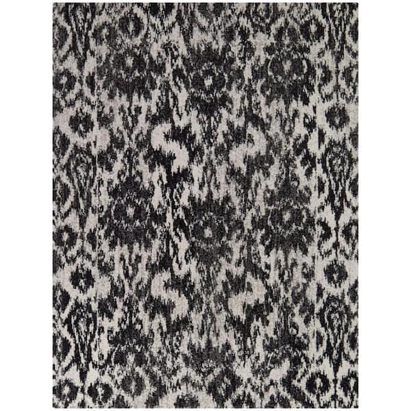 BALTA Carrasco Charcoal 8 ft. x 10 ft. Ikat Area Rug