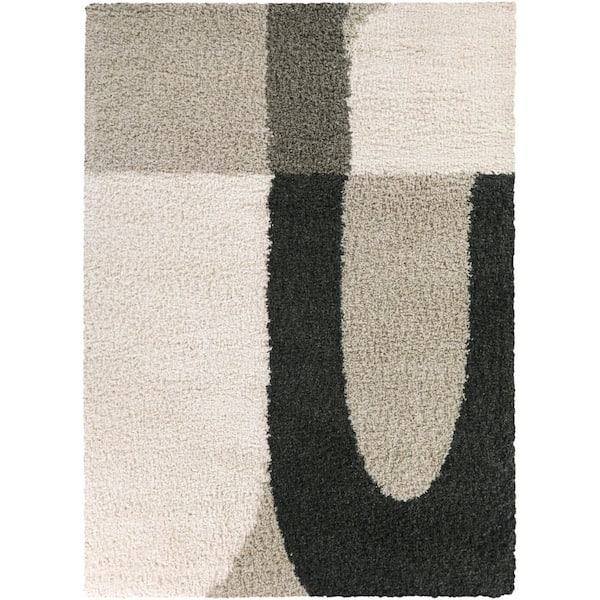 Selene Green 7 ft. 10 in. x 10 ft. Modern Area Rug