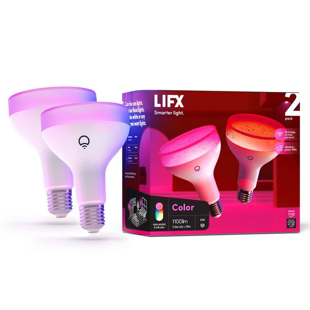 LIFX 75-Watt BR30 Smart Light Bulb