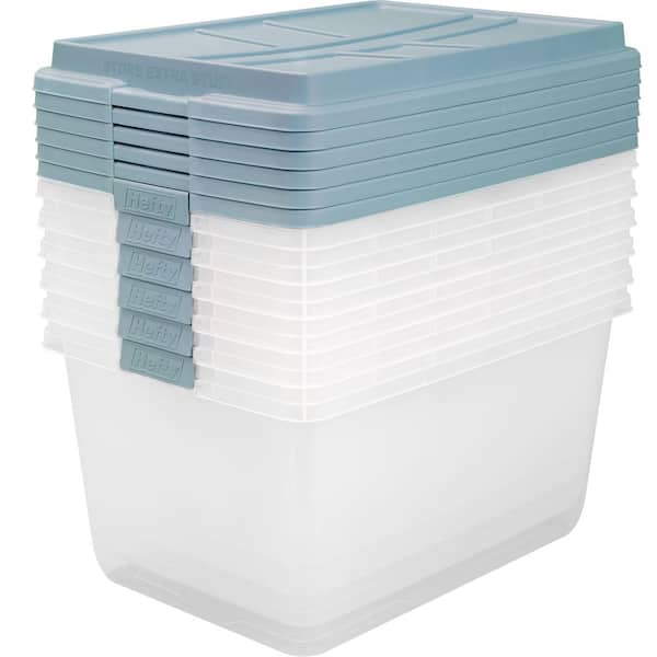 Hefty 72 Clear Hi Rise Storage Bin units HFTCOM