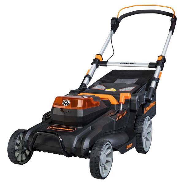 Lawnmaster 19 in. 60-Volt Brushless Lithium-Ion Cordless Battery Walk Behind Push Mower - 5.0 Ah Battery/Charger Included