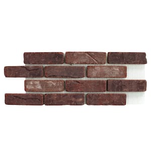 28 in. x 10.5 in. x 0.5 in. Brickwebb Rosewood Thin Brick Sheets (Box of 5-Sheets)