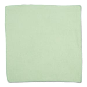 16 in. x 16 in. Light Commercial Green Microfiber Cloth (24-Count)