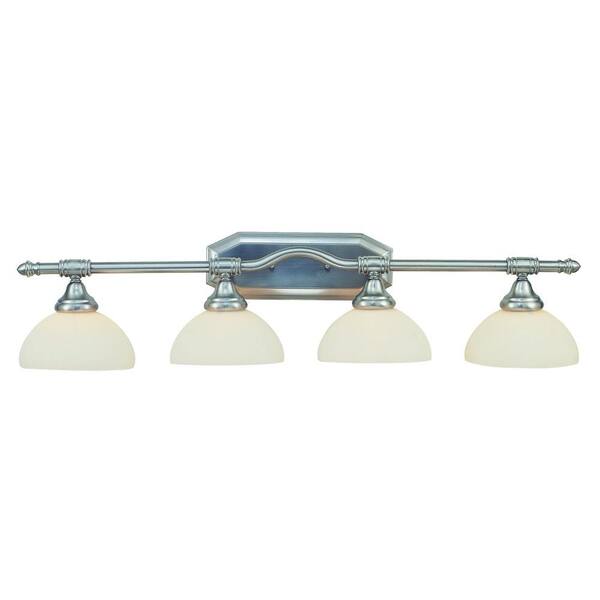 Bel Air Lighting Cabernet Collection 4-Light Oiled Bronze Bath Bar Light with White Opal Shade