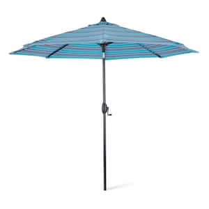 9 ft. Aluminum Sunbrella Market Patio Umbrella in Dolce Oasis