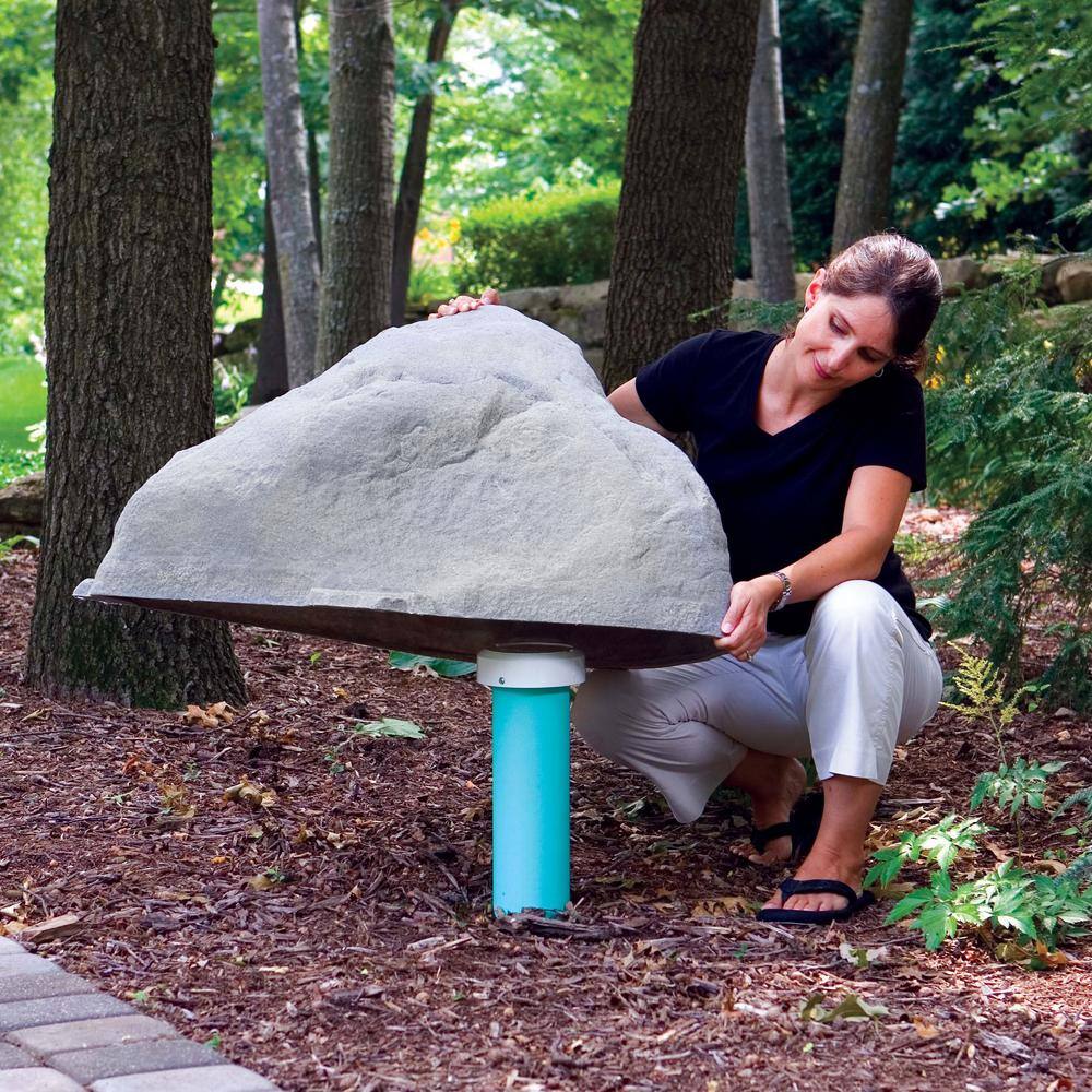Fieldstone Gray Realistic Artificial Rock Cover