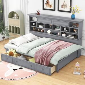 Harper & Bright Designs Multi-Functional White Twin Size Wood Daybed ...