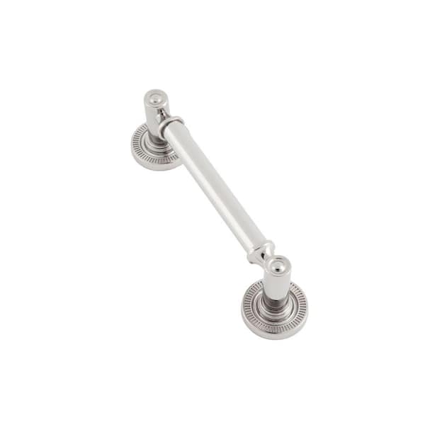 Sumner Street Home Hardware Minted 4 in. Center-to-Center Polished Nickel Cabinet Pull