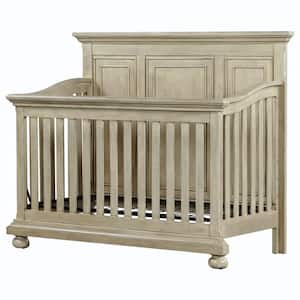 Stone Gray Traditional Farmhouse Style 2-in-1 Convertible Crib - Converts to Daybed