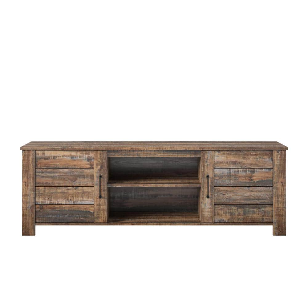 Mescal 65.35 in. Weathered Oak TV Stand for TVs up to 70 in.