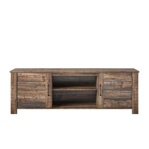 Mescal 65.35 in. Weathered Oak TV Stand for TV's up to 70 in.