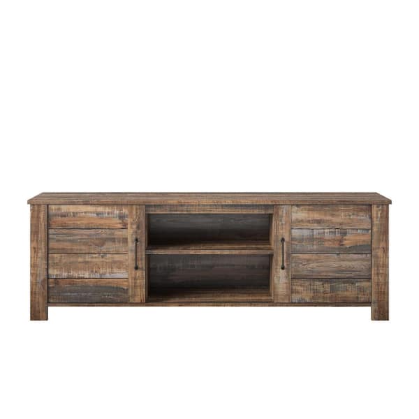 Ameriwood Home Mescal 65.35 in. Weathered Oak TV Stand for TV's up to 70 in.