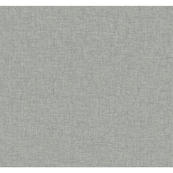 A-Street Prints Grey Bentley Slate Faux Linen Wallpaper Border Sample
