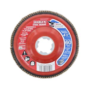 4-1/2 in. 60-Grit Flap Disc for X-Lock and 7/8 in. Arbor Angle Grinders
