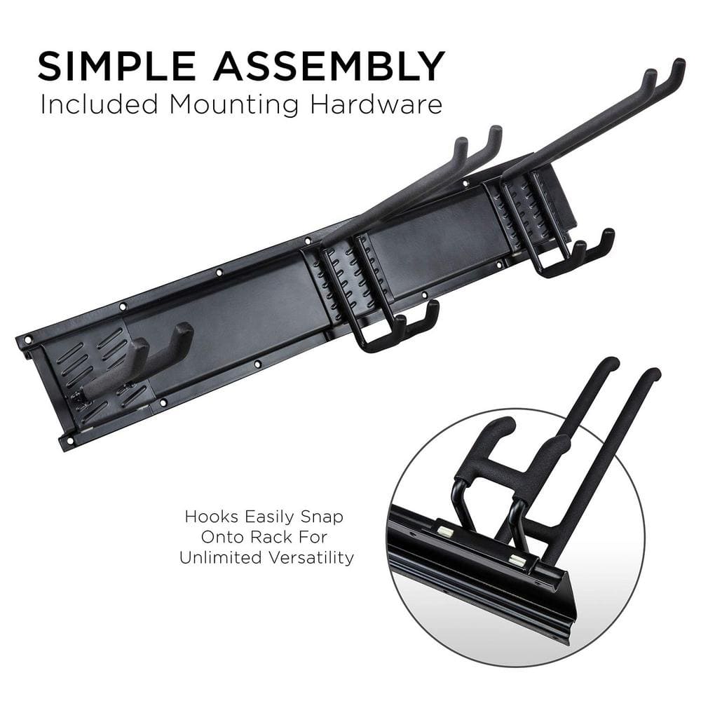 Garage Tool Storage Rack, 8 Piece Wall Mounted Garage Organizer - 1