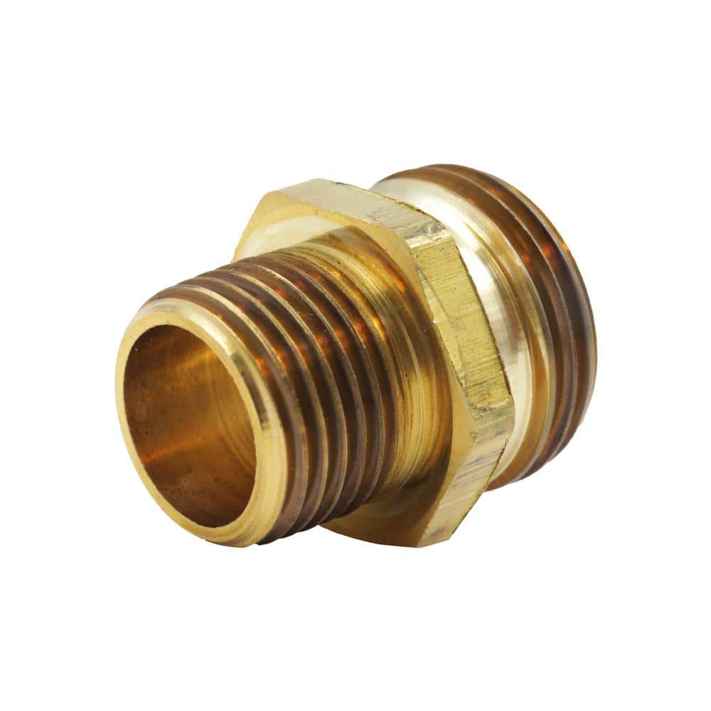 Brass Faucet Adapter Washing Machine Quick Connect Threaded Nipple