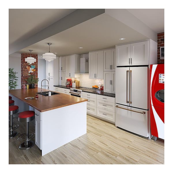 J COLLECTION Emerson Pure White Island Panel (48 in. W x 96 in. H