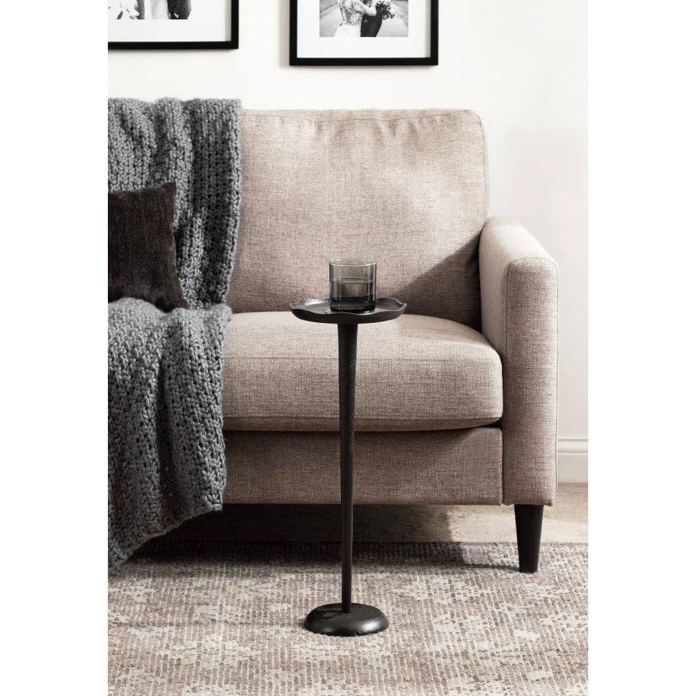 Alessia 8.00 in. Bronze Round Metal End Table - thumbnail 8